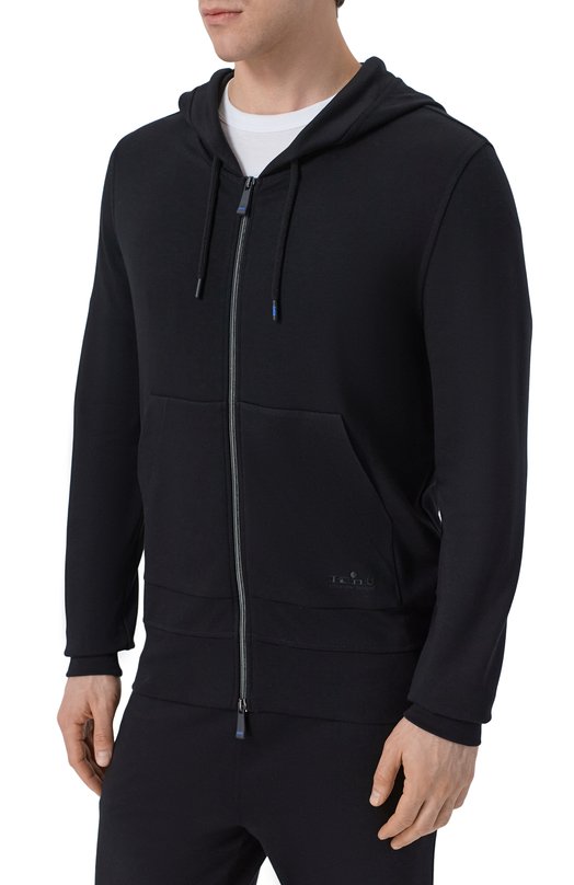 Толстовка из вискозы Kiton UMM0749 Чёрный  UMM0749 Фото 3
