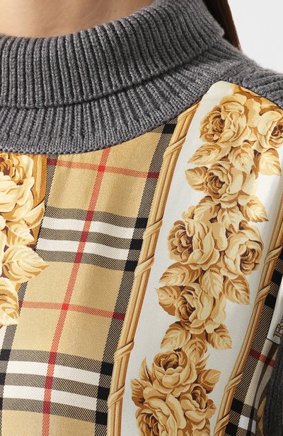Шерстяной пуловер с принтом BURBERRY, арт. 8003178, фото 5