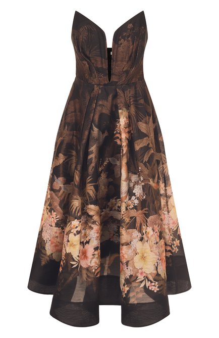 Женское платье изо льна и шелка ZIMMERMANN, арт. 3850DS251