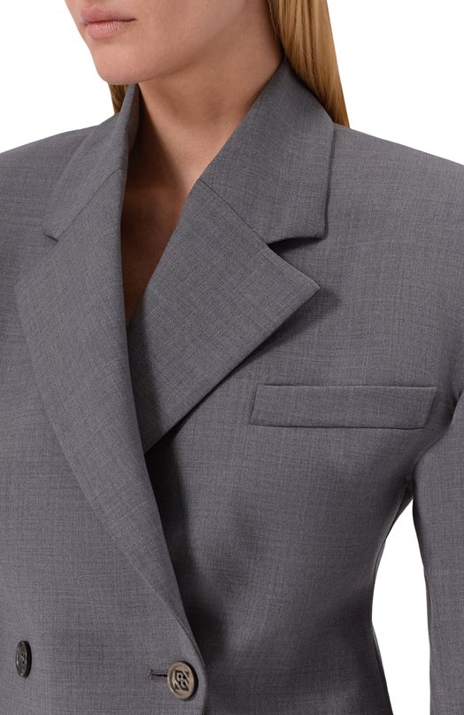 Шерстяной жакет Giuseppe di Morabito 05FWJA121 05327A Серый  05FWJA121 05327A Фото 5