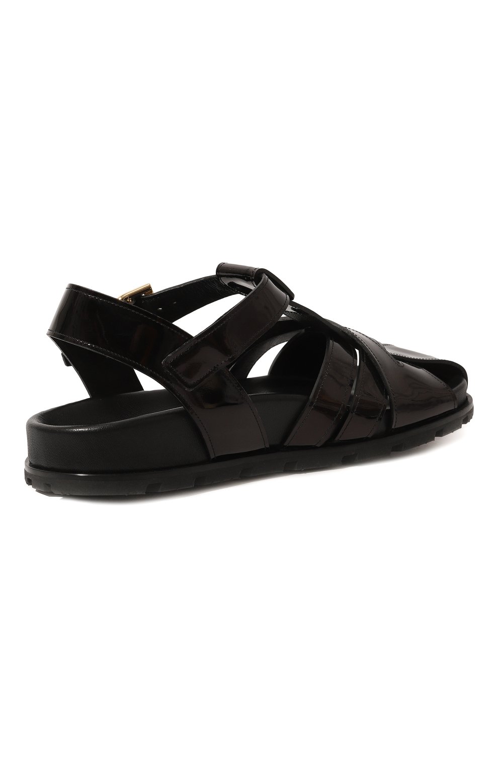 Кожаные сандалии DRIES VAN NOTEN черного цвета по цене 79950 руб., арт. WS231-590/DD590, фото 5 Кожаные сандалии DRIES VAN NOTEN, арт. WS231-590/DD590, фото 5