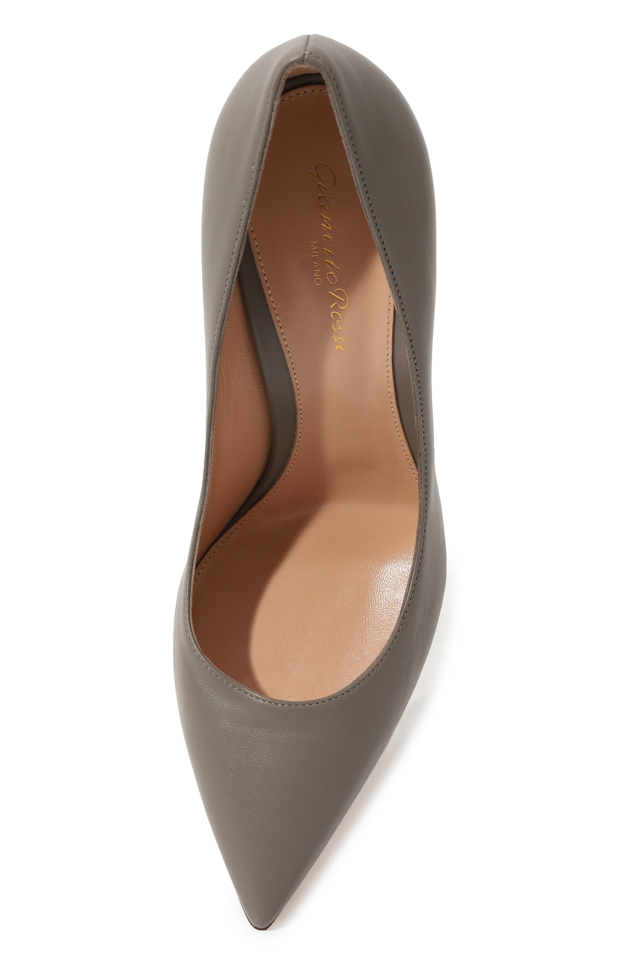 Кожаные туфли gianvito 105 GIANVITO ROSSI, арт. G28470.15RIC.NAPGREY, фото 6