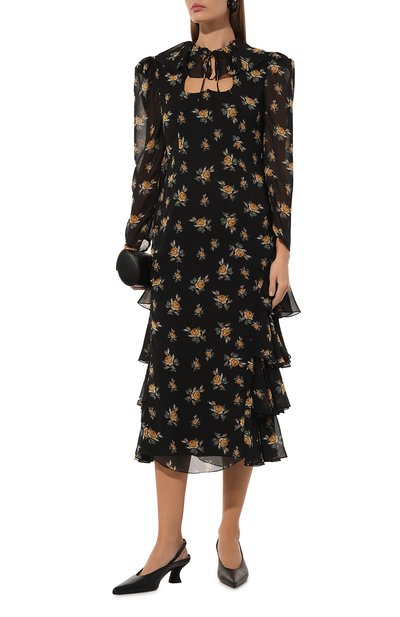 Платье из вискозы BOTROIS черного цвета по цене 39900 руб., арт. SKU09930233, фото 2 Платье из вискозы BOTROIS, арт. SKU09930233, фото 2