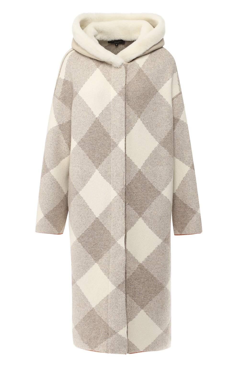 Кашемировое пальто с меховым капюшоном LORO PIANA, арт. FAI2913, фото 1