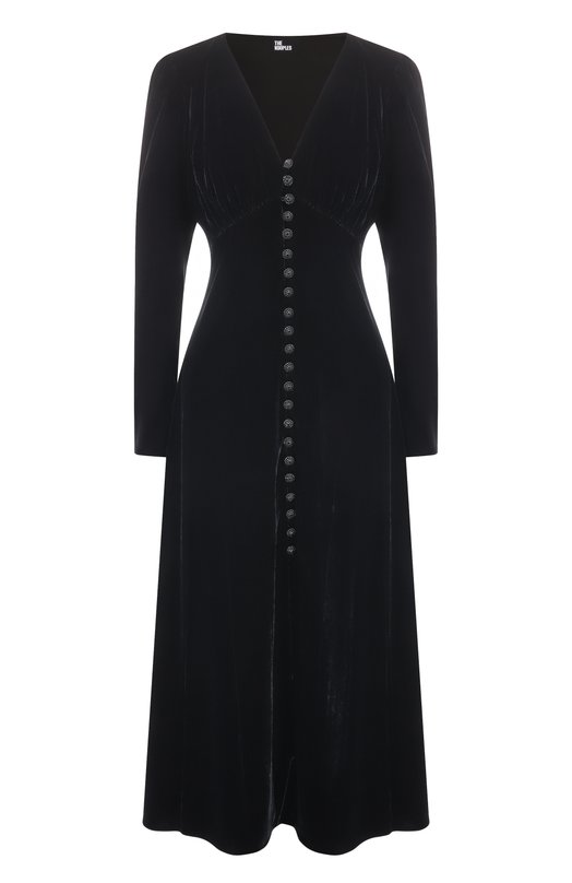 Бархатное платье The Kooples FR0B31042K Чёрный FR0B31042K