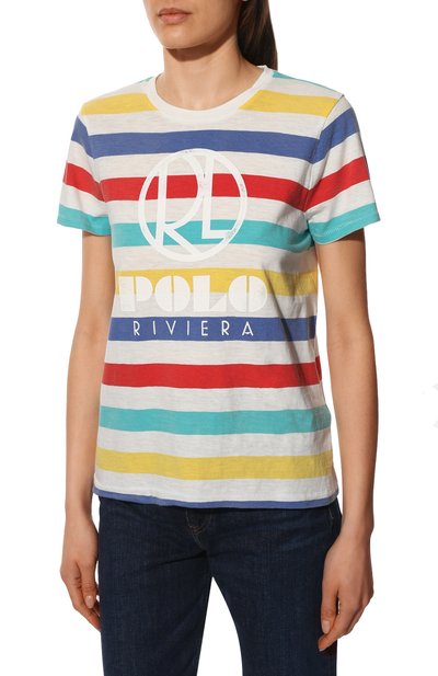 Хлопковая футболка POLO RALPH LAUREN, арт. 211856642, фото 3