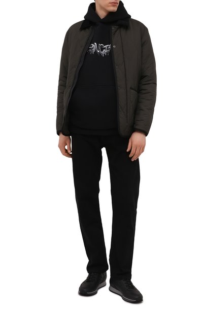 Кожаные кроссовки на шнуровке HOGAN, арт. HXM3210Y850KLA, фото 2