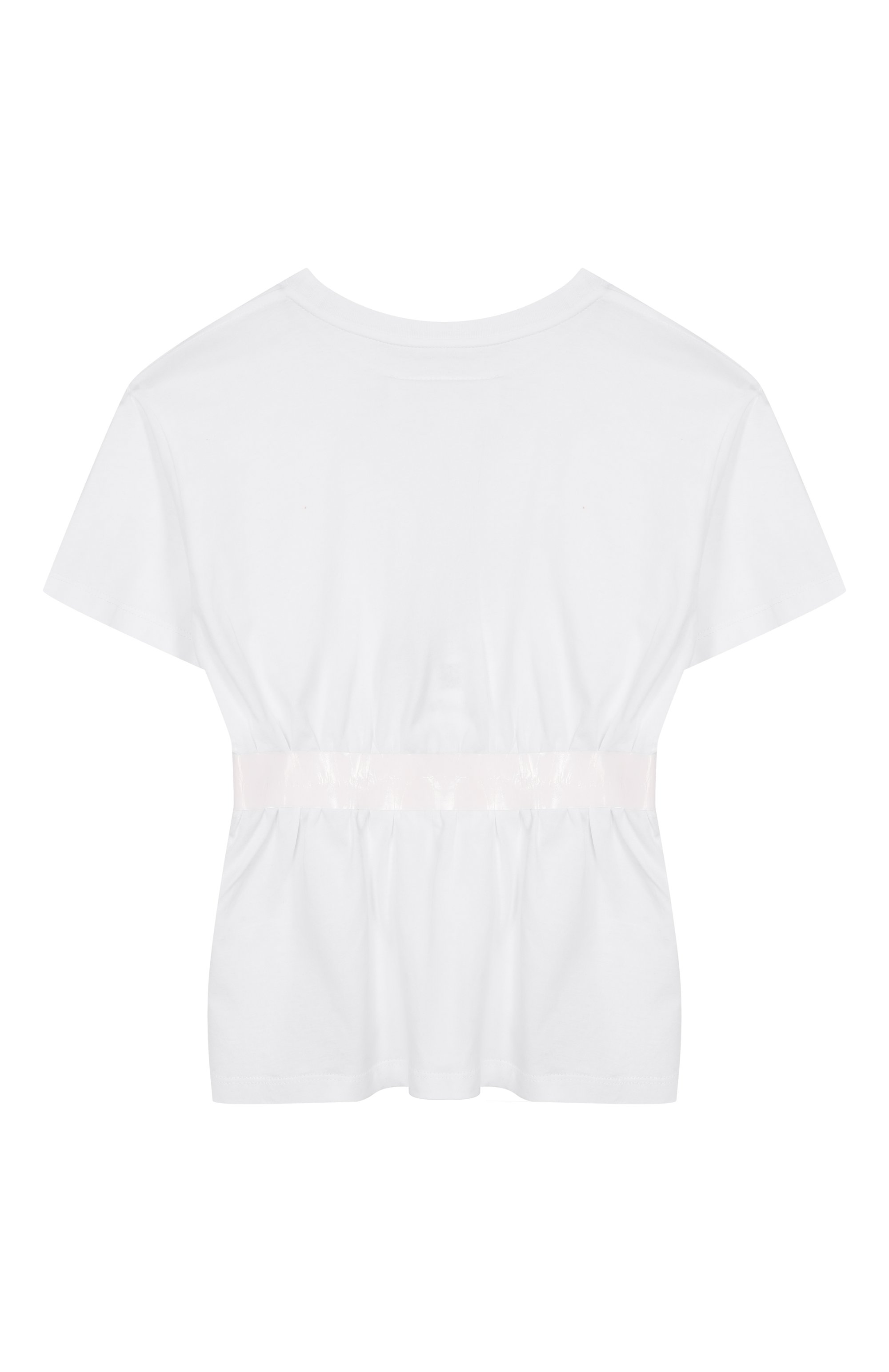 Хлопковая футболка MM6 белого цвета по цене 15950 руб., арт. M60981/MM02Y, фото 2 Хлопковая футболка MM6, арт. M60981/MM02Y, фото 2