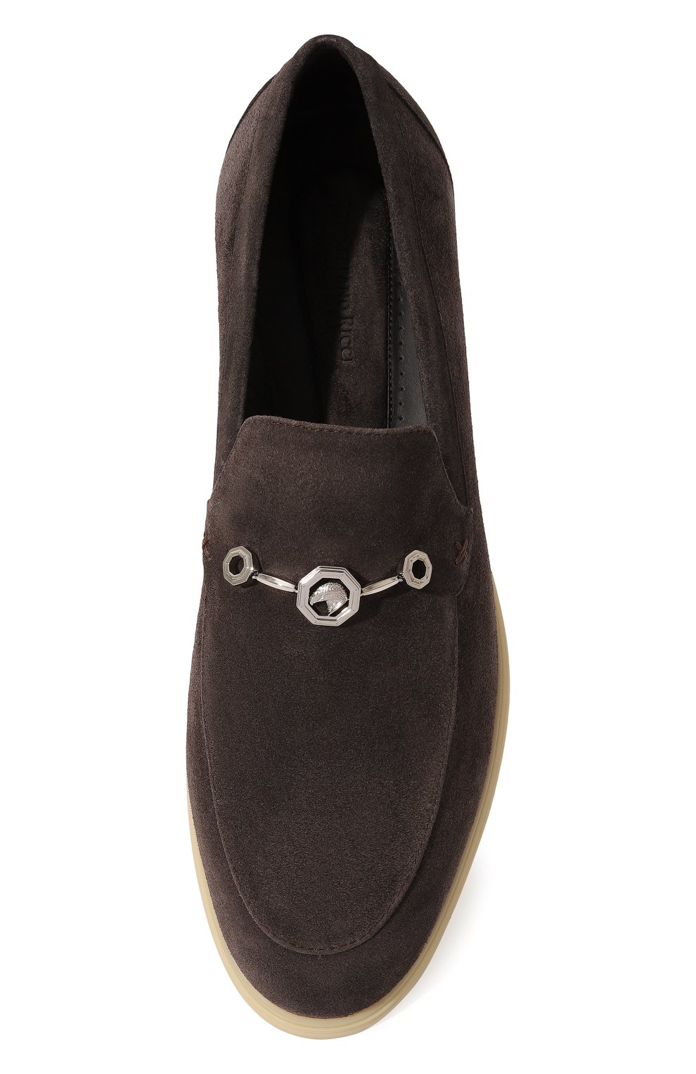 Замшевые лоферы STEFANO RICCI темно-коричневого цвета по цене 107000 руб., арт. UC64_G2245/SD, фото 6 Замшевые лоферы STEFANO RICCI, арт. UC64_G2245/SD, фото 6