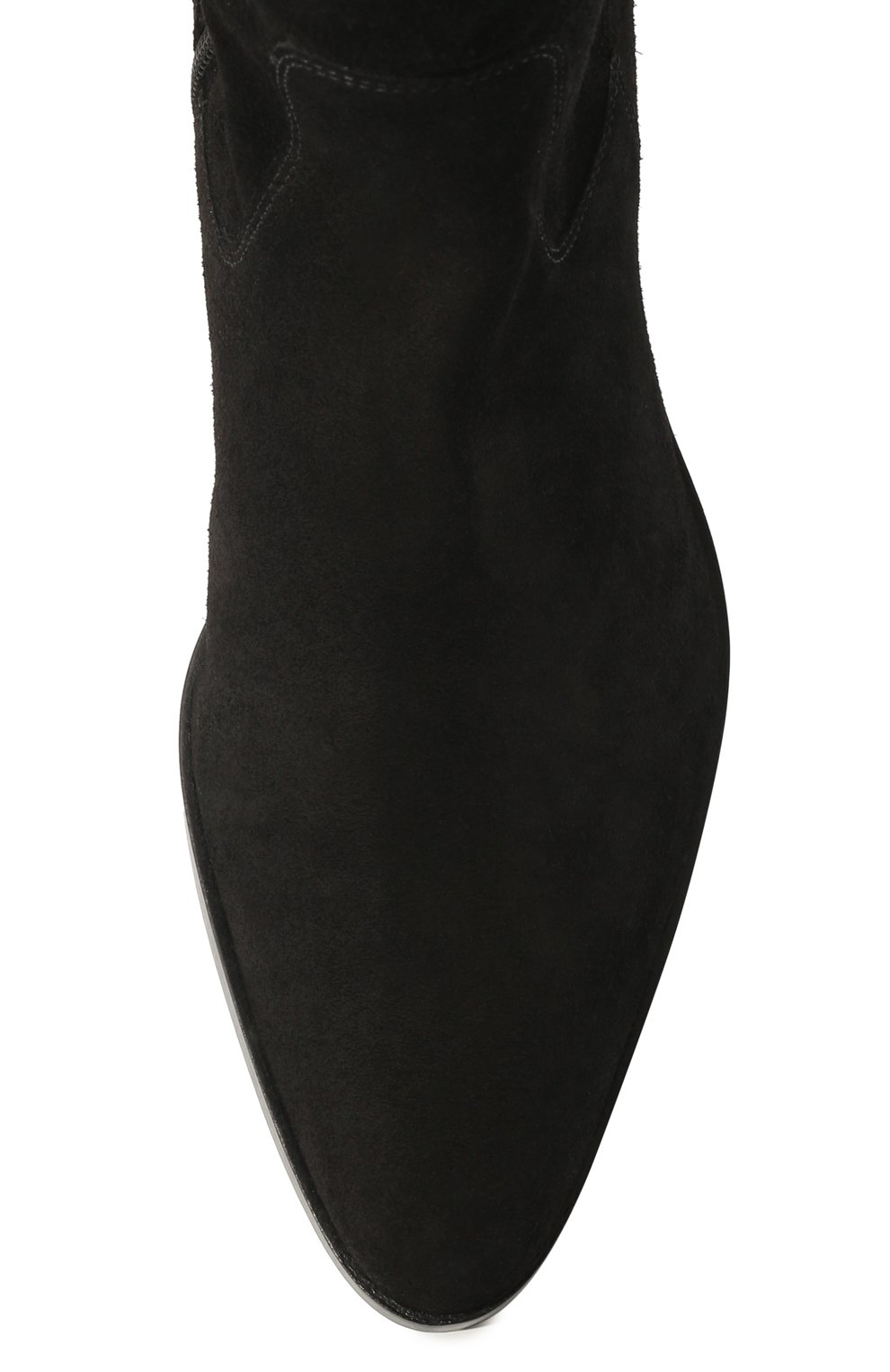 Замшевые сапоги BY FAR, арт. 22PFETSBLU, фото 6