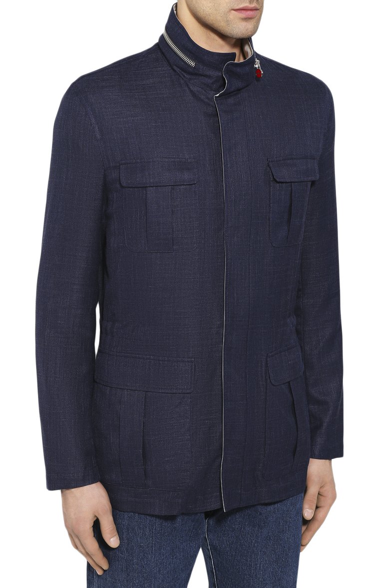 Куртка из смеси шерсти и льна KITON, арт. UW0661V07S76, фото 1