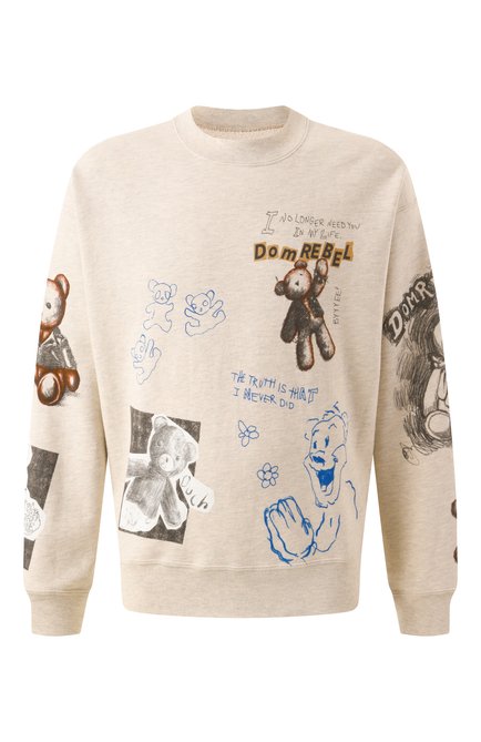 Мужской хлопковый свитшот DOMREBEL бежевого цвета по цене 0 руб., арт. STUFFY/SWEATSHIRT | Фото 1