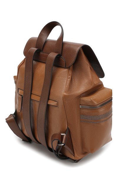 Рюкзак из кожи BRUNELLO CUCINELLI, арт. MBSKD1962, фото 3