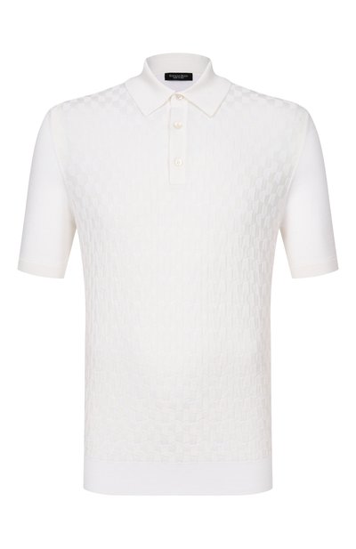 Мужское поло из шелка и хлопка STEFANO RICCI, арт. K818110P13/F26176