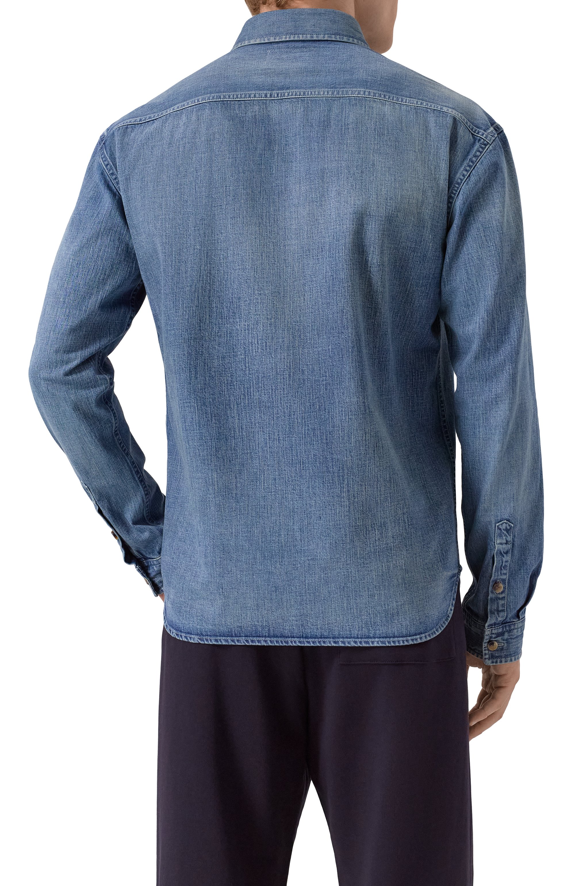 Джинсовая рубашка SAINT LAURENT, арт. 823437/Y14MJ, фото 4