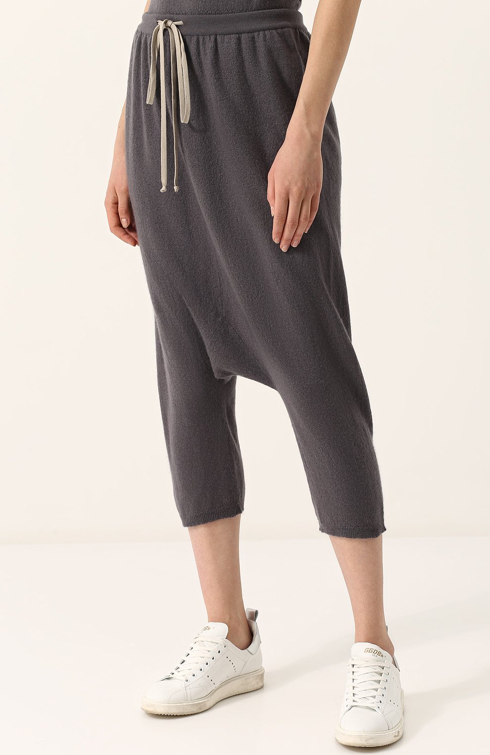 Кашемировые брюки с заниженной линией шага RICK OWENS, арт. RP18S8616/WSB, фото 3