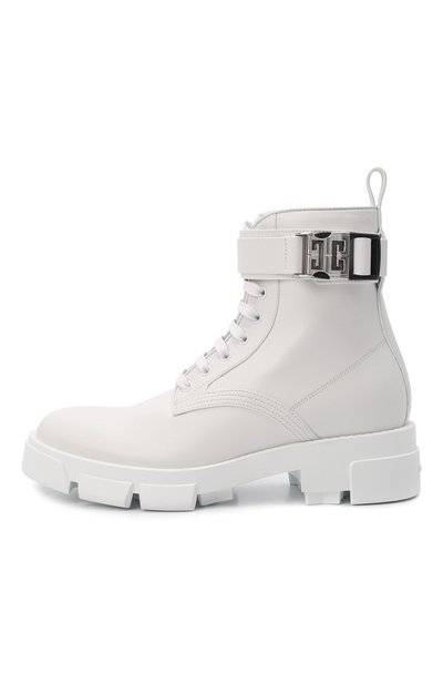 Кожаные ботинки terra GIVENCHY белого цвета по цене 164000 руб., арт. BE603PE1AJ, фото 4 Кожаные ботинки terra GIVENCHY, арт. BE603PE1AJ, фото 4