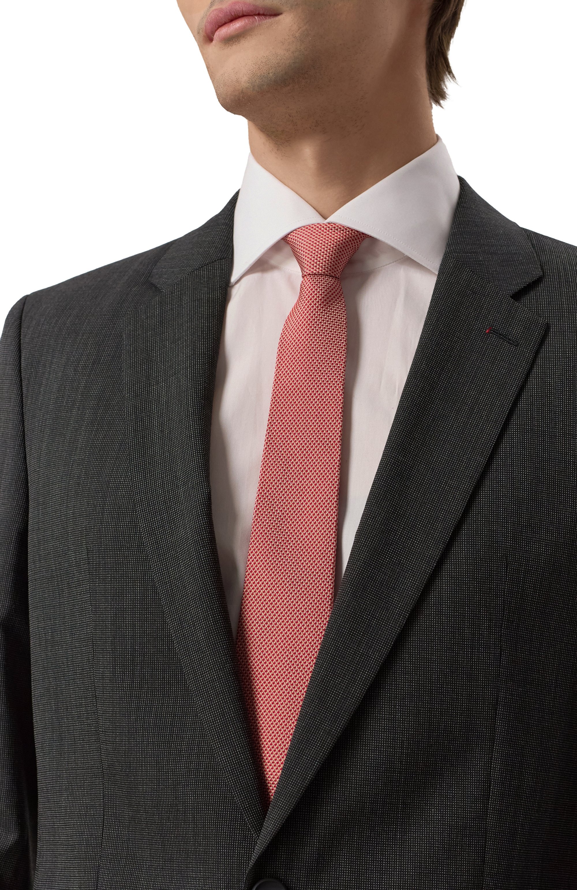 Шелковый галстук VAN LAACK красного цвета по цене 11900 руб., арт. VL-LER0Y-XX/K04341, фото 2 Шелковый галстук VAN LAACK, арт. VL-LER0Y-XX/K04341, фото 2