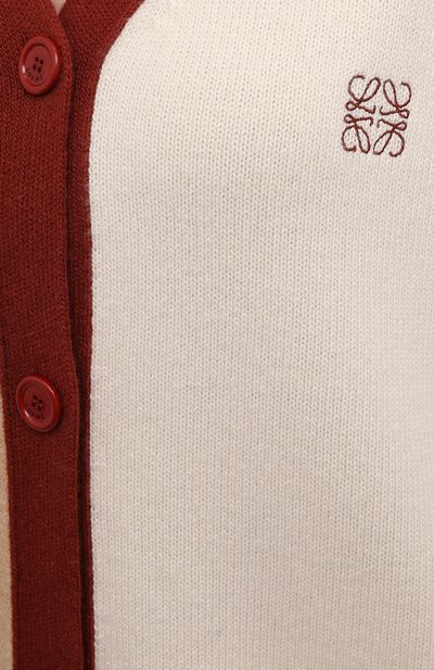 Шерстяной кардиган LOEWE бежевого цвета по цене 75150 руб., арт. S359Y16K05, фото 5 Шерстяной кардиган LOEWE, арт. S359Y16K05, фото 5