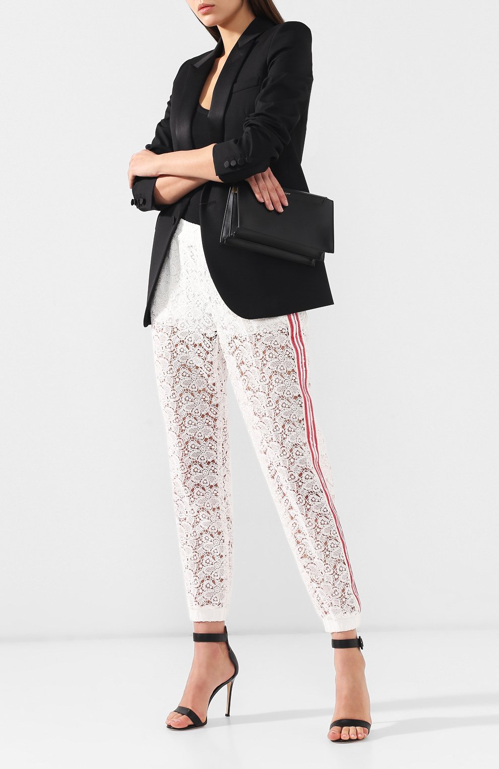 Кружевные джоггеры ERMANNO ERMANNO SCERVINO, арт. 44 T PL19 MAC, фото 2