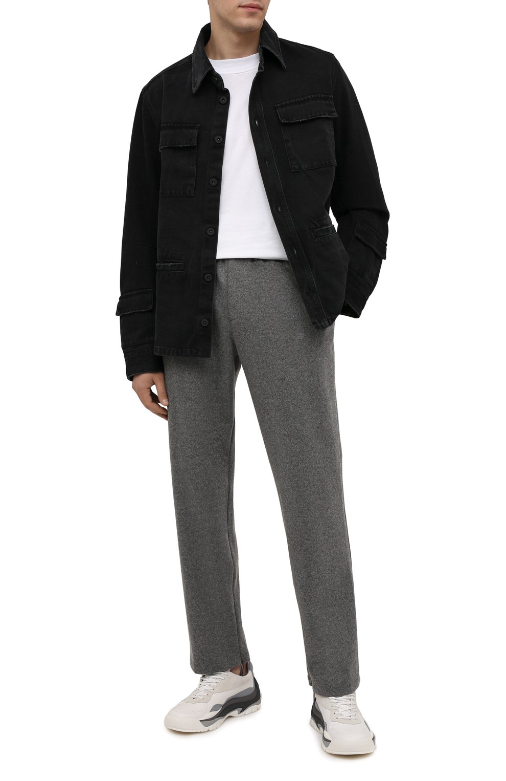 Шерстяные брюки  OFF-WHITE, арт. 0MCJ009F21FAB001, фото 2