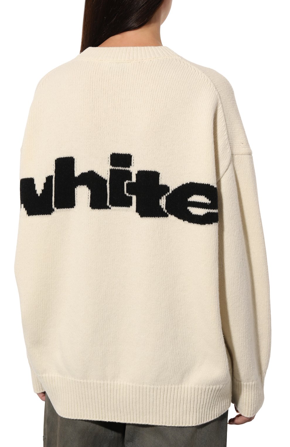 Шерстяной свитер OFF-WHITE, арт. 0WHE106F24KNI001, фото 4