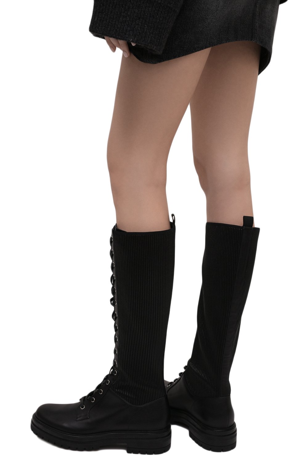 Кожаные сапоги martis GIANVITO ROSSI черного цвета по цене 154000 руб., арт. G80518.20CU0.CE0NENE, фото 3 Кожаные сапоги martis GIANVITO ROSSI, арт. G80518.20CU0.CE0NENE, фото 3