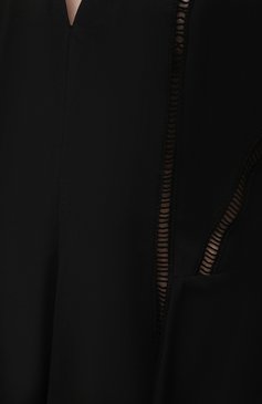 Женское хлопковое платье ERIKA CAVALLINI черного цвет�а, арт. S1/E/E1SJ01 | Фото 5 (Рукава: Длинные; Случай: Повседневный; Региональные ограничения белый список (Axapta Mercury): RU; Материал сплава: Проставлено; Материал внешний: Хлопок; Длина Ж (юбки, платья, шорты): Миди; Драгоценные камни: Проставлено; Стили: Бохо; Женское Кросс-КТ: Платье-одежда)