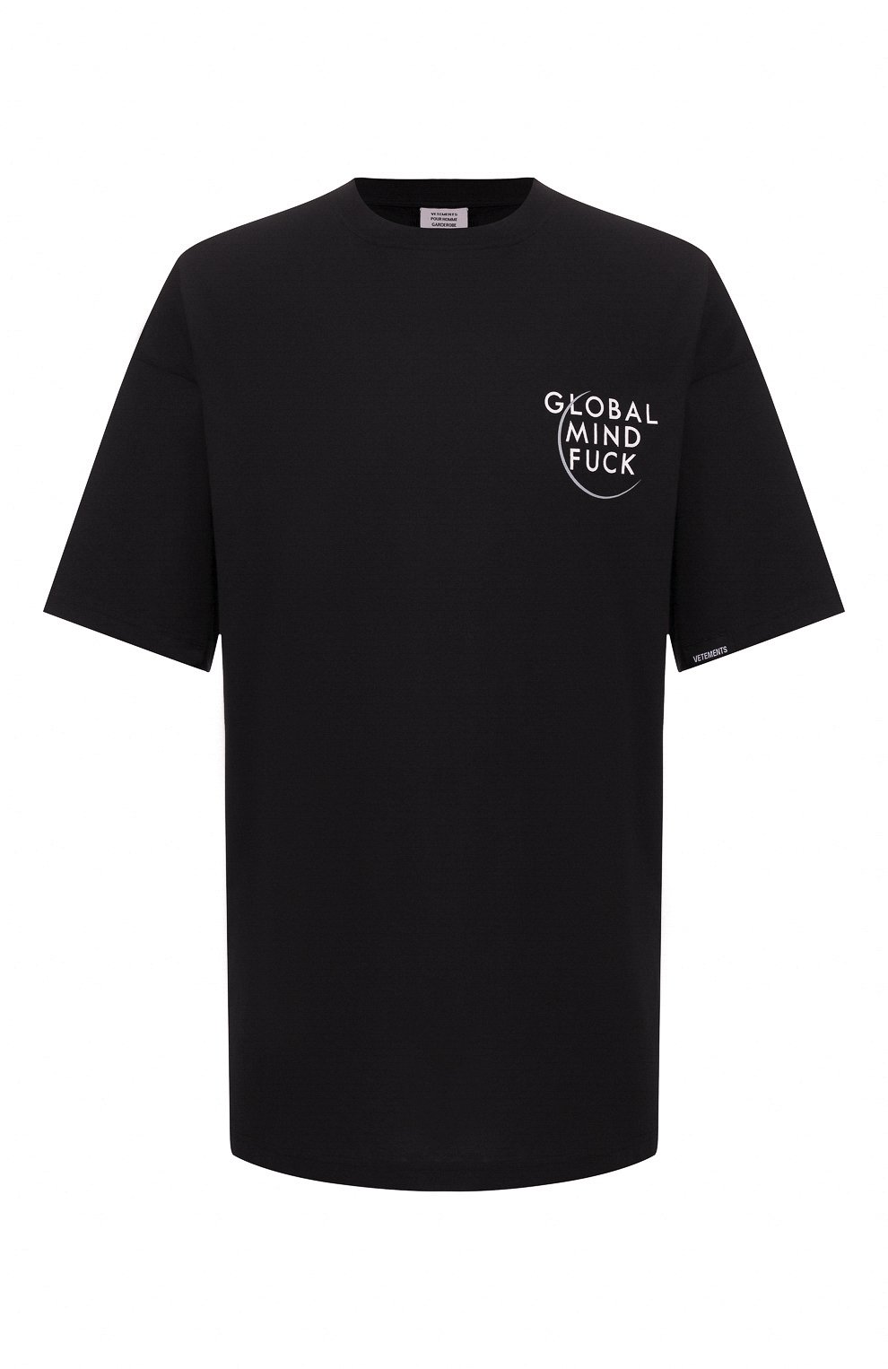 Хлопковая футболка VETEMENTS, арт. SS20TR299 1618/W/BLACK, фото 1