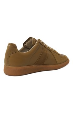 Женские кожаные кеды replica MAISON MARGIELA коричневого цвета, арт. S58WS0109/P1895 | Фото 5 (Материал сплава: Проставлено; Подошва: Платформа; Драгоценные камни: Проставлено; Стили: Кэжуэл; Материал внутренний: Текстиль; Материал внешний: Натуральная кожа; Кросс-КТ: Низкие)