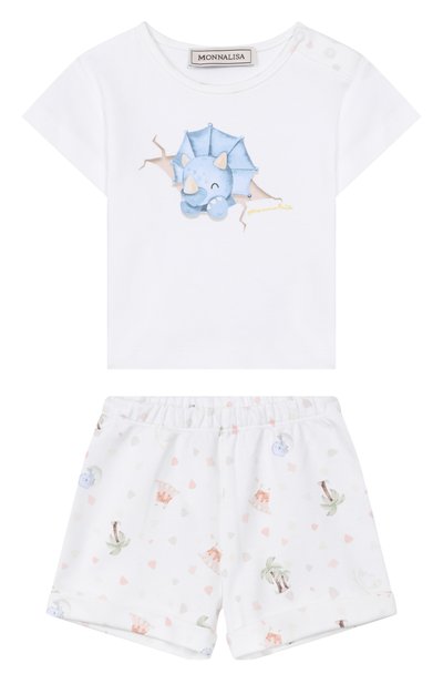 Комплект из футболки и шорты MONNALISA, арт. 22G501NP