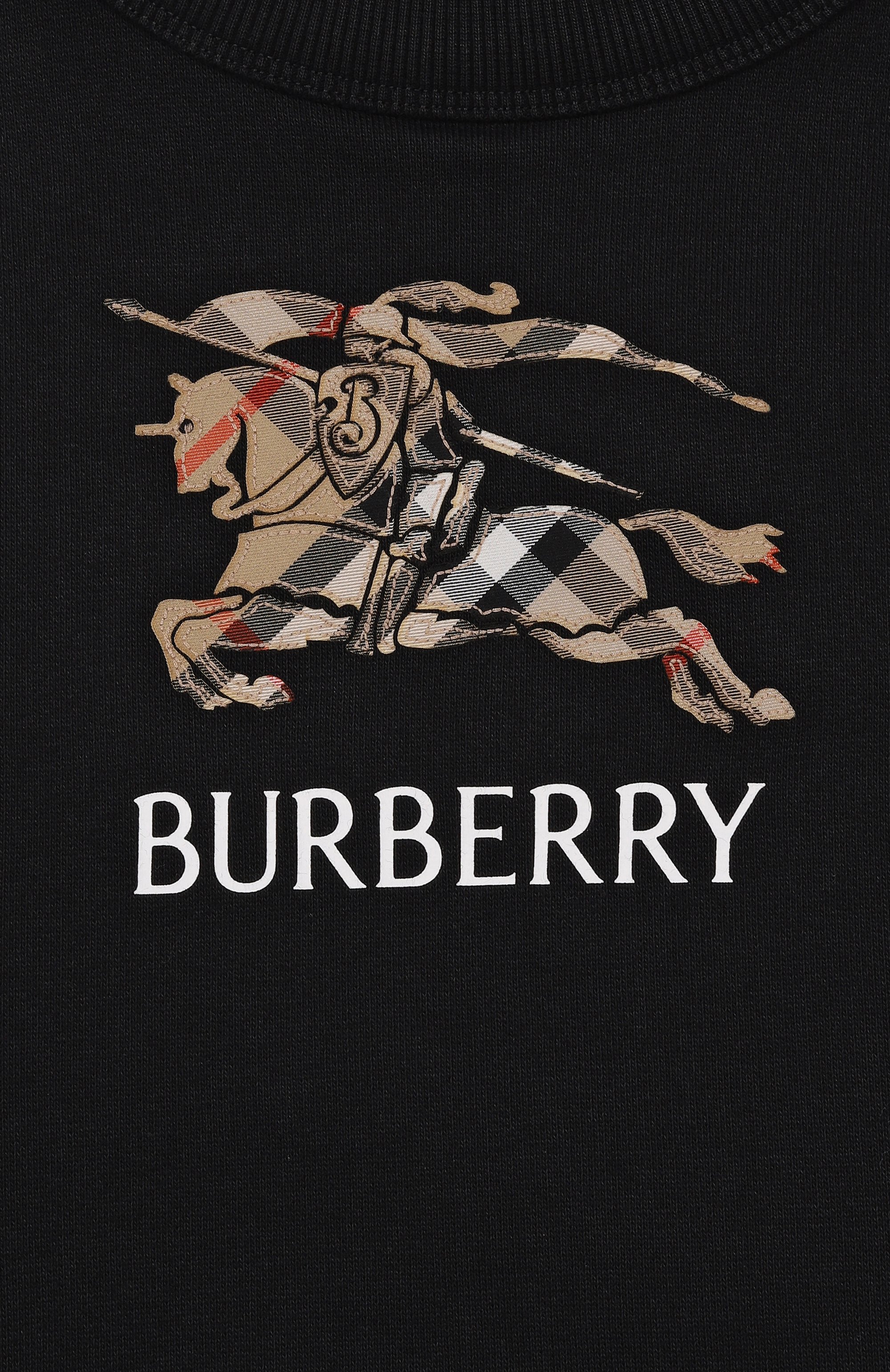 Хлопковый свитшот BURBERRY черного цвета по цене 42650 руб., арт. 8117293, фото 3 Хлопковый свитшот BURBERRY, арт. 8117293, фото 3