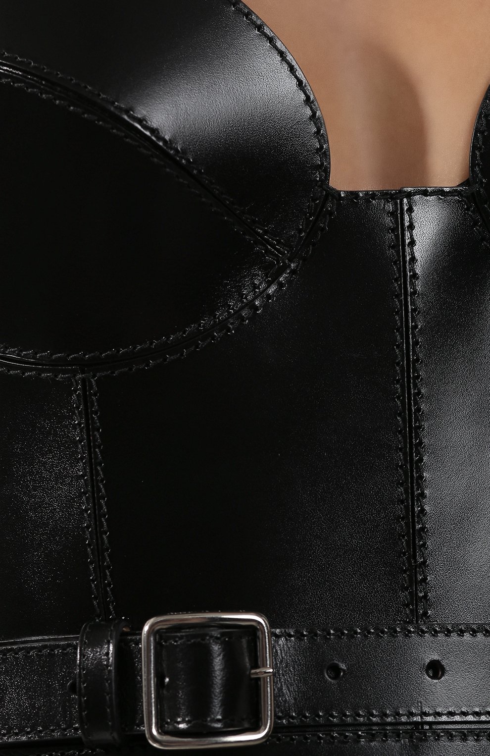 Кожаный топ ALEXANDER MCQUEEN, арт. 585020/Q5AA2, фото 5