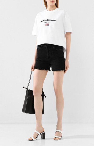 Хлопковая футболка ALEXANDER WANG, арт. 1CC1201344, фото 2