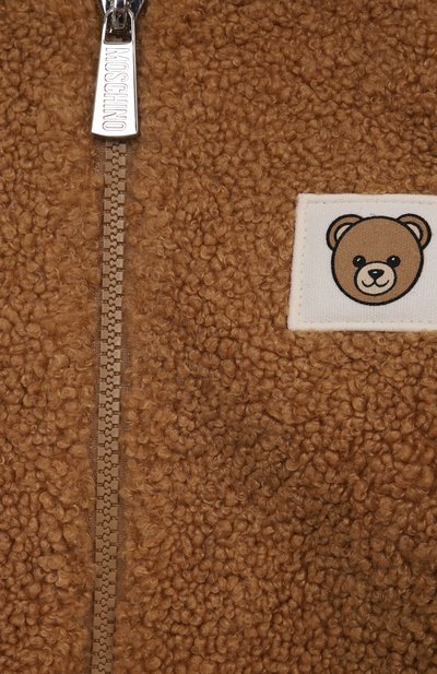 Комбинезон из экомеха MOSCHINO коричневого цвета по цене 27450 руб., арт. MUT04C/LIA00, фото 3 Комбинезон из экомеха MOSCHINO, арт. MUT04C/LIA00, фото 3