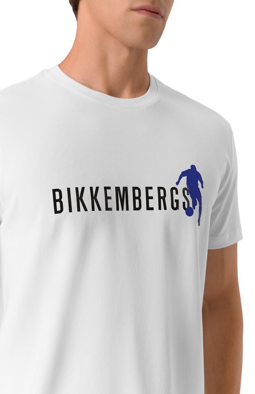 Хлопковая футболка Dirk Bikkembergs BMT1237 Белый  BMT1237 Фото 5