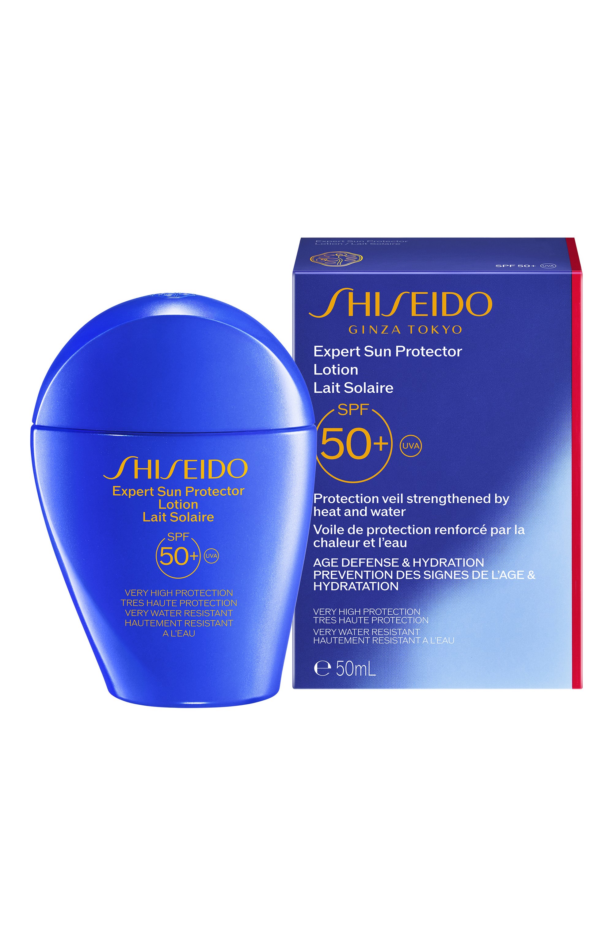 Солнцезащитный лосьон для лица и тела spf 50+ expert sun (50ml) SHISEIDO, арт. 21229SH, фото 3