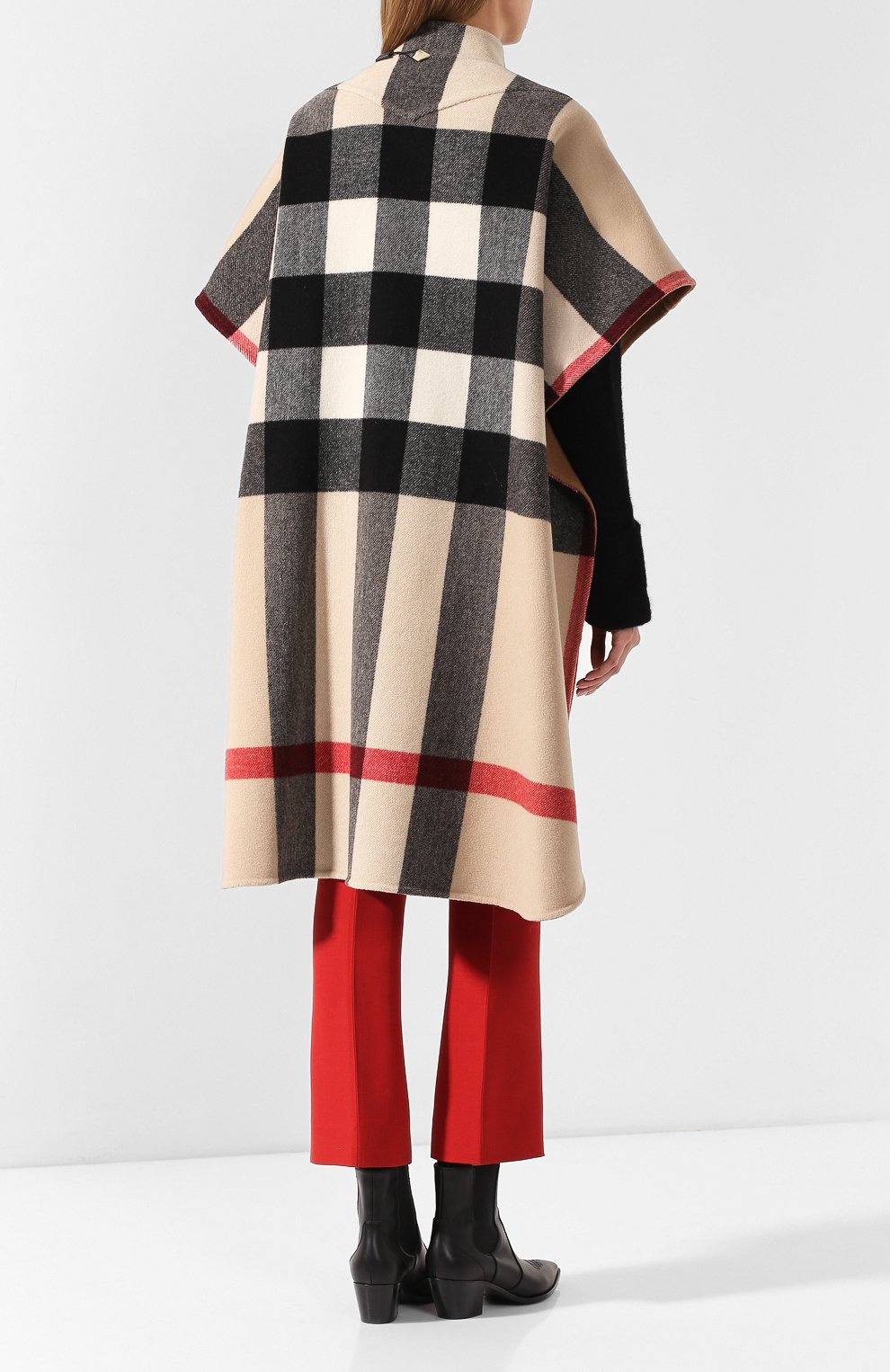 Двустороннее пончо BURBERRY, арт. 8009862, фото 7