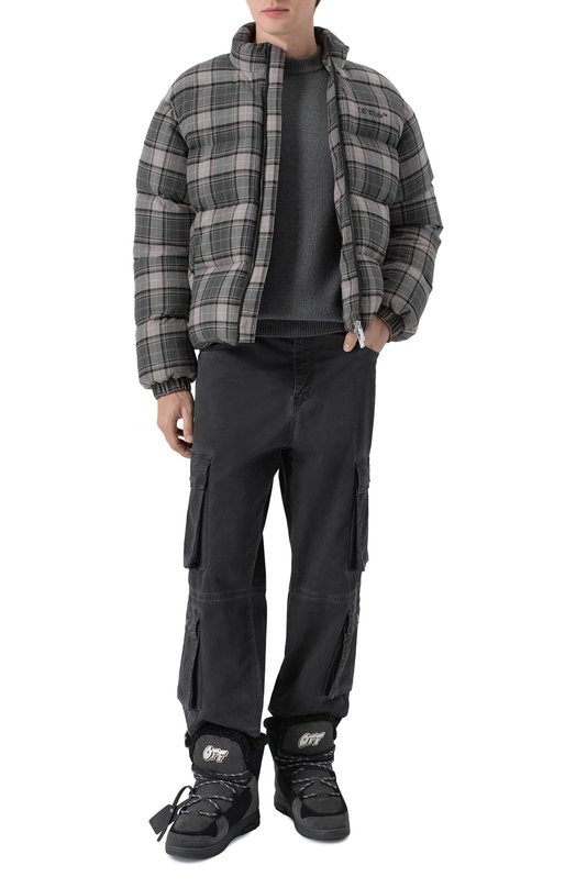 Комбинированные сапоги Winter Boot Off-White 0MIY003F25LEA0011011 Чёрный  0MIY003F25LEA0011011 Фото 2