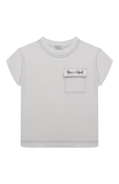 Хлопковая футболка BRUNELLO CUCINELLI, арт. B0A45T278B