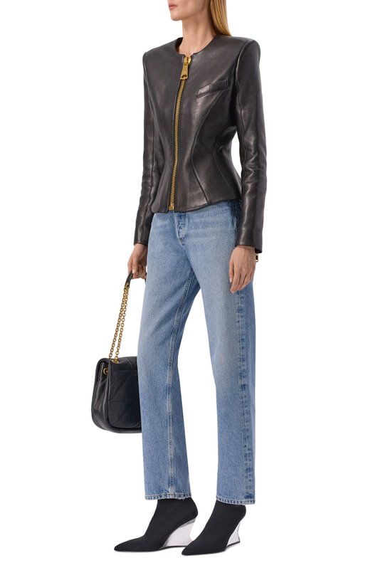 Текстильные ботильоны Balmain GN1TE201/TKNI Чёрный  GN1TE201/TKNI Фото 3