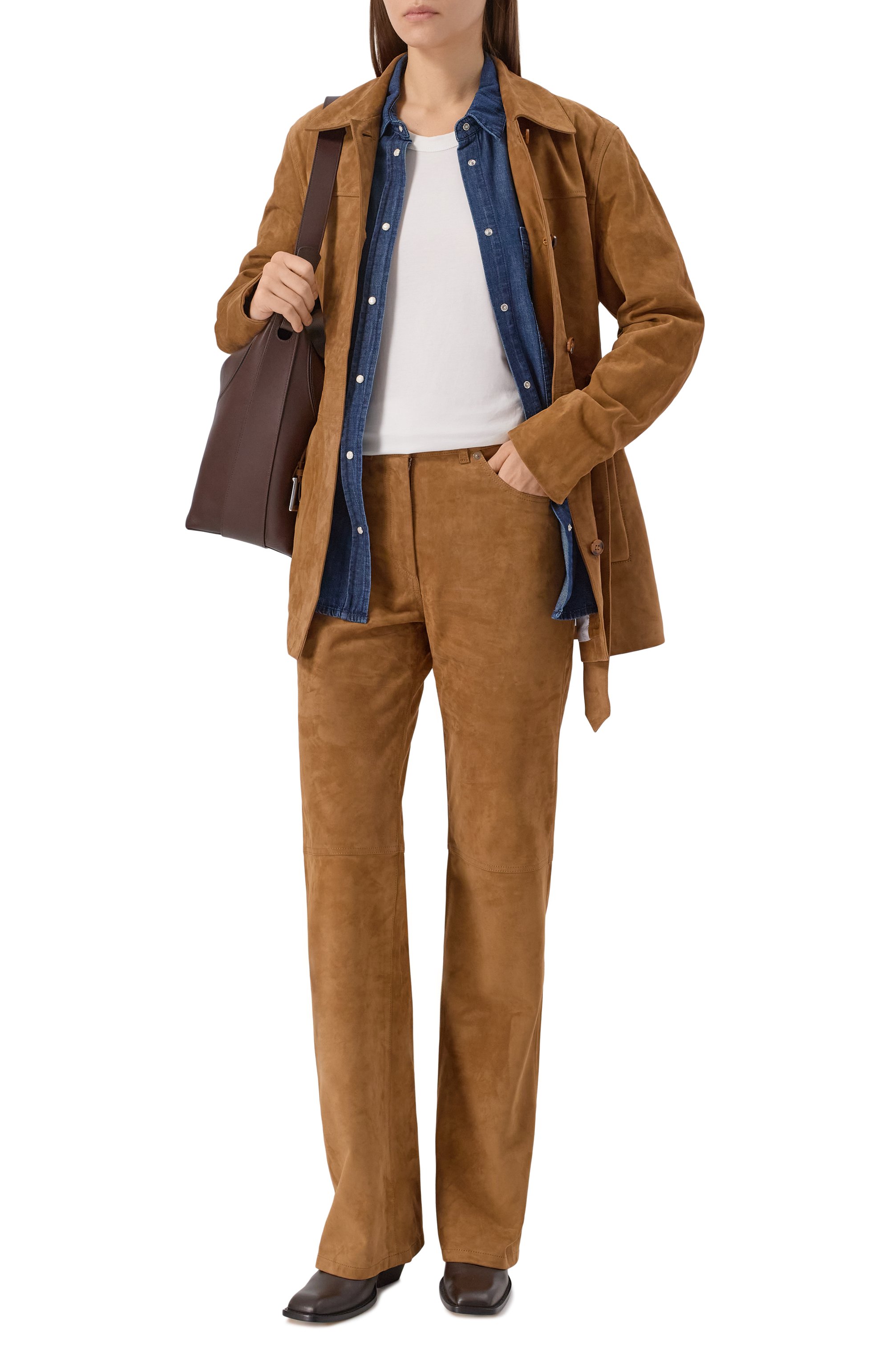 Замшевые брюки HALFBOY, арт. HF251WL013/LT012, фото 2