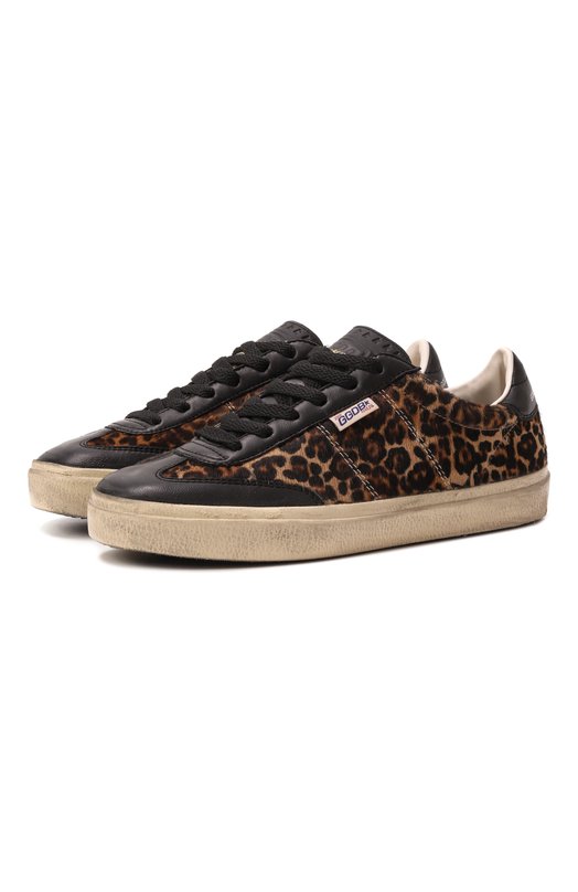 Кожаные кеды Soul-Star Golden Goose Deluxe Brand GWF00464.F005051 Леопардовый GWF00464.F005051