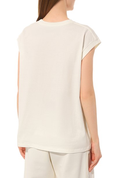 Хлопковая футболка GUCCI молочного цвета по цене 56160 руб., арт. 653302 XJDL1, фото 4 Хлопковая футболка GUCCI, арт. 653302 XJDL1, фото 4