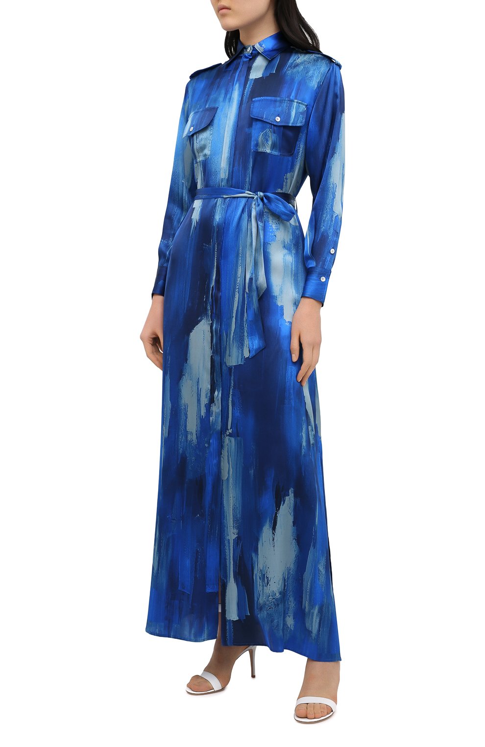 Шелковое платье KITON, арт. D47321K09T47, фото 3