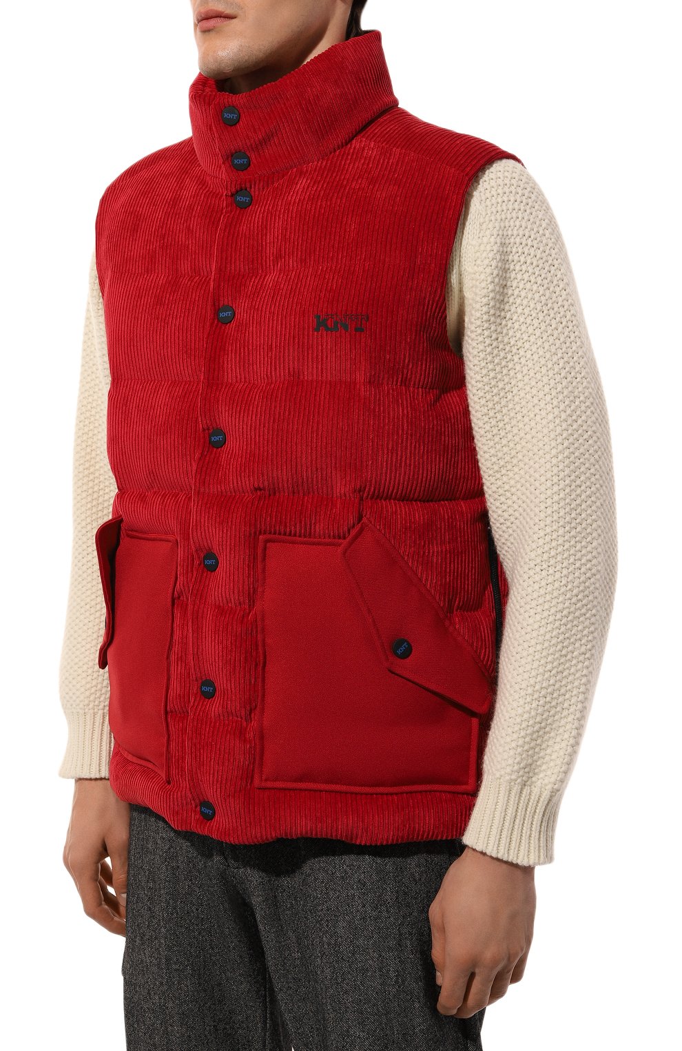 Утепленный жилет из вельвета KITON, арт. UGK078K0234F, фото 3