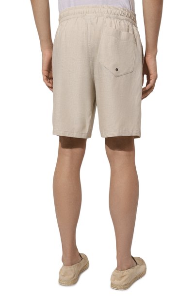 Шорты изо льна и вискозы EMPORIO ARMANI, арт. 211864/4R467, фото 4
