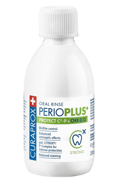 Женское жидкость-ополаскиватель perio plus protect chx 0,12% (200ml) CURAPROX, арт. 7612412426588