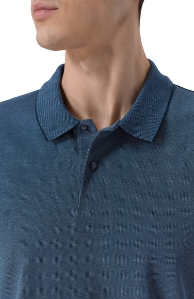 Поло BOSS синего цвета по цене 19950 руб., арт. 50554117, фото 5 Поло BOSS, арт. 50554117, фото 5