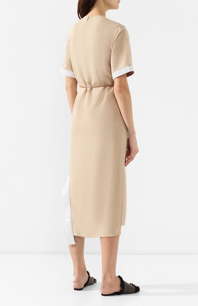 Платье с поясом VICTORIA BECKHAM, арт. DR SHF 6716 PSS19 TECHNICAL TWILL, фото 4